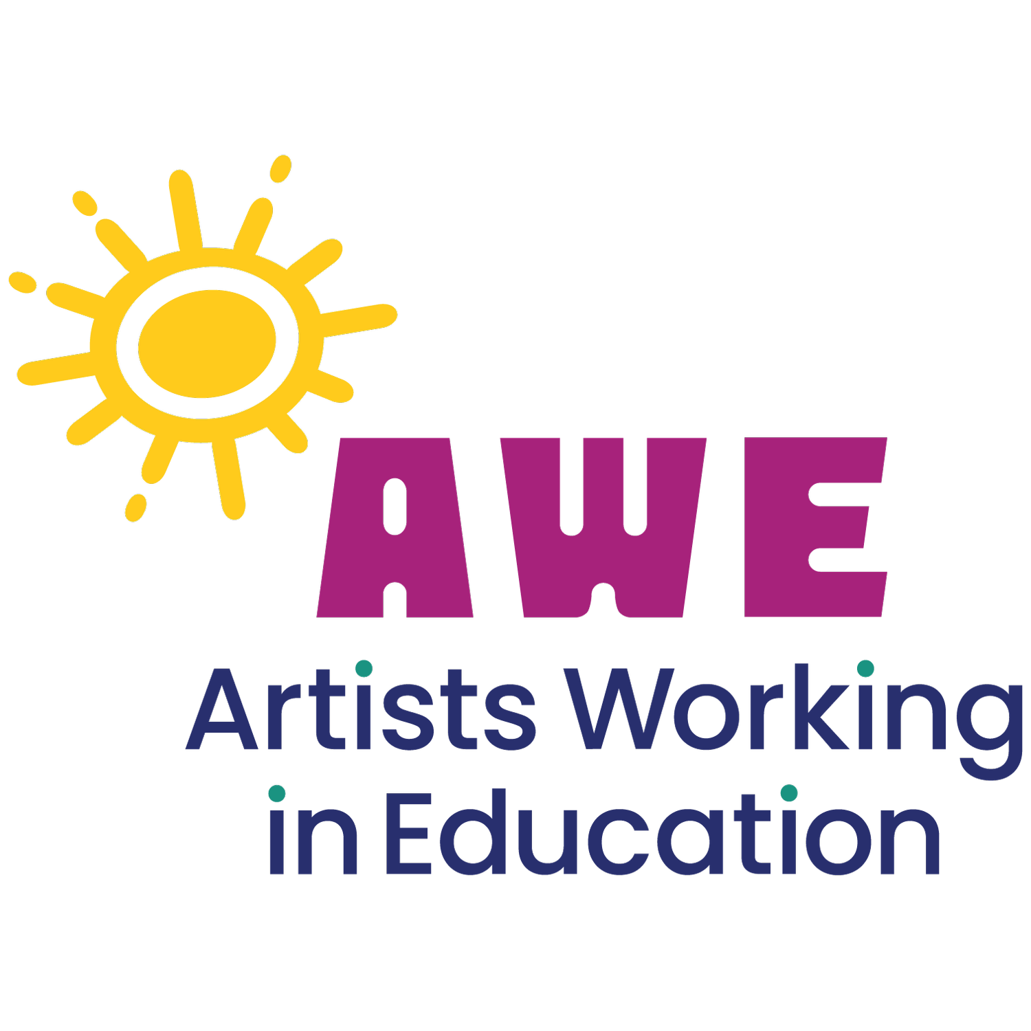 Logo for Artists Working in Education (AWE)